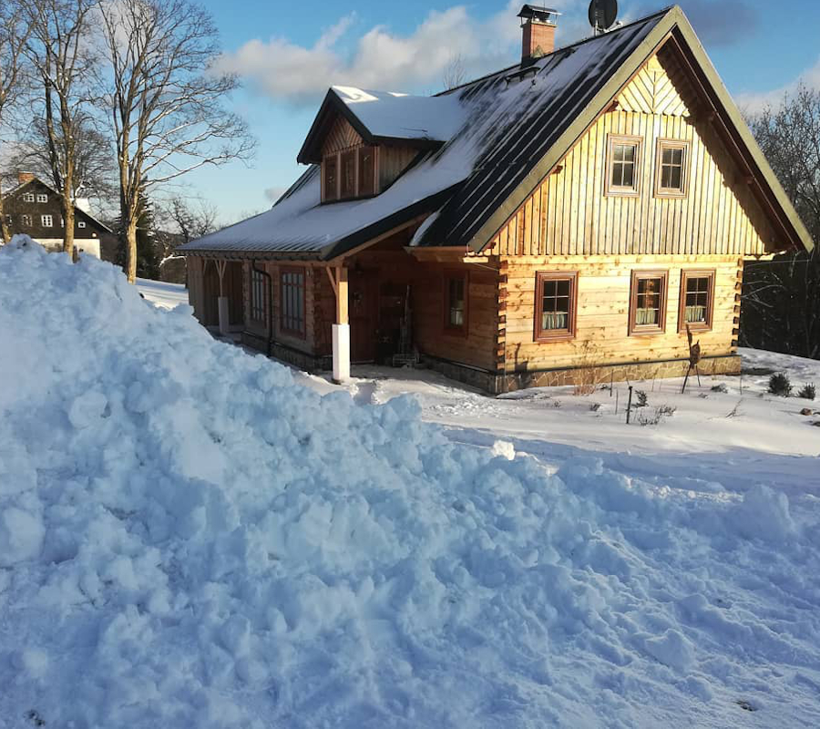 Pořádná hromada sněhu